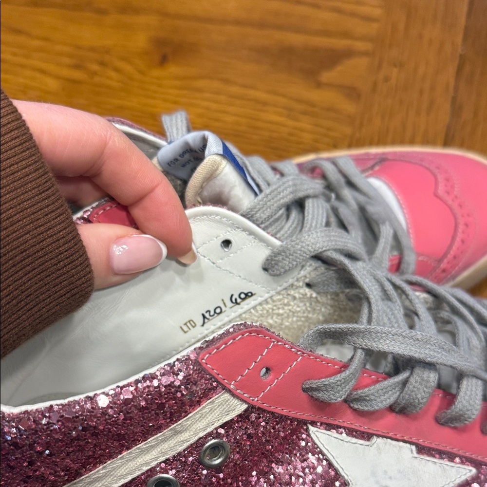 Golden Goose Pink Glitter Midstar - Picture 7 of 9